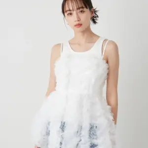 Tulle bear peplum top